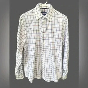 Tommy Hilfiger All-Season Stretch Dress Shirt Mens Size M 15-15 1/2 32/33 White